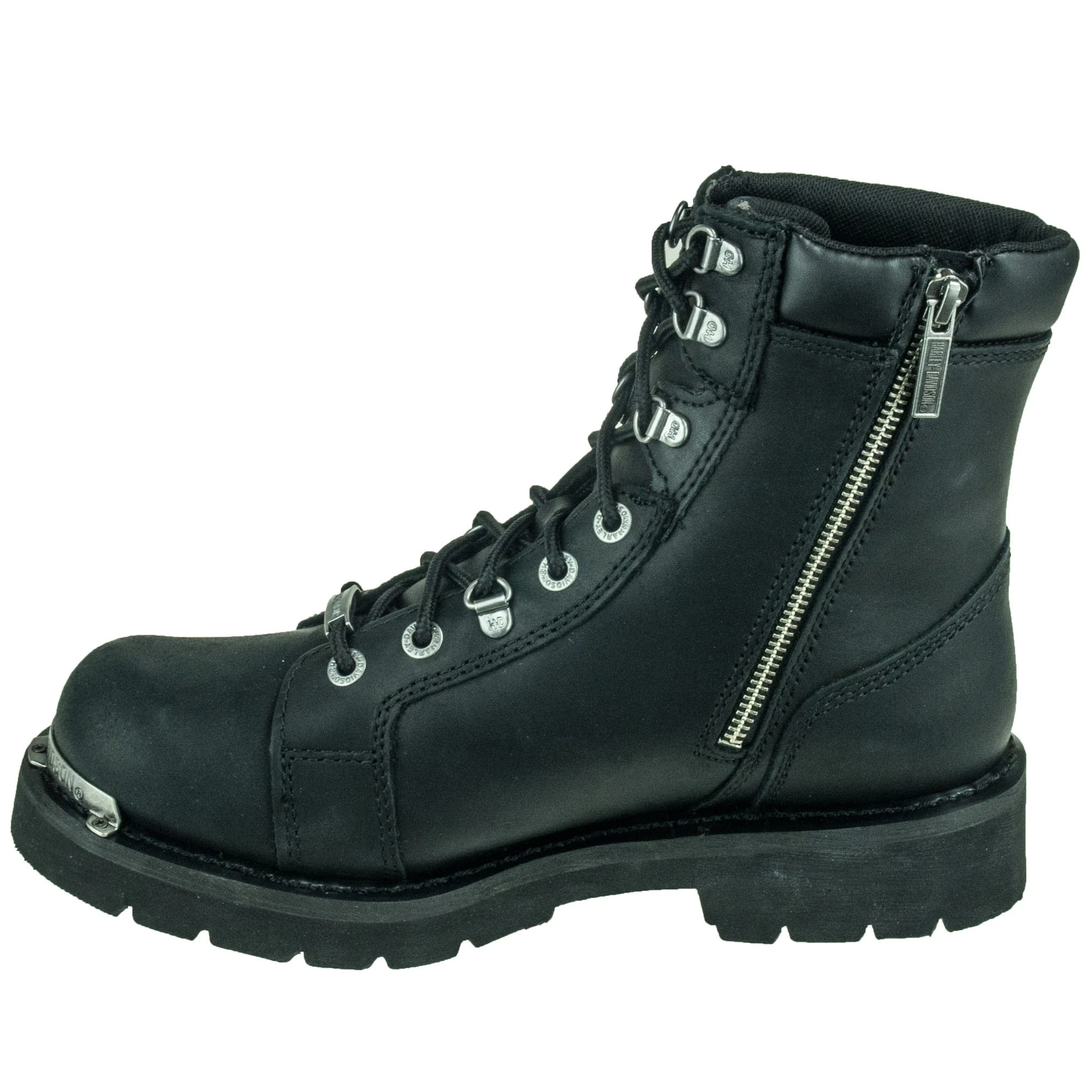 Harley Davidson Boots: Men's Black Diversion D94169 Side Zip Boots 5 Harley Davidson Boots: Men's Black Diversion D94169 Side Zip Boots - Image 3