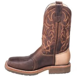 Double H Boots: Men's DH3567 Brown USA-Made Square Steel Toe EH Work Boots -Overlook Boots shop hh dh3567 i 01