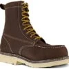 Iron Age Boots: Men's IA5082 BRN Brown 8" Wedge Work Boot, Comp Toe -Overlook Boots shop ia5082 expand