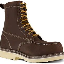 Iron Age Boots: Men's IA5082 BRN Brown 8" Wedge Work Boot, Comp Toe