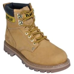 Caterpillar Boots: Men's 70042 Tan 6 Inch Welted Work Boots