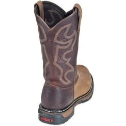 Rocky Boots: Men's Round Toe Slip-Resistant Cowboy Boots 2732 -Overlook Boots shop image 50653