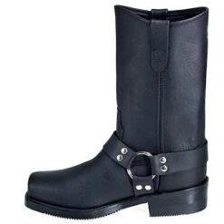 Double H Boots: Men's 4008 Black 10-Inch USA-Made Harness Work Boots -Overlook Boots shop image 52551