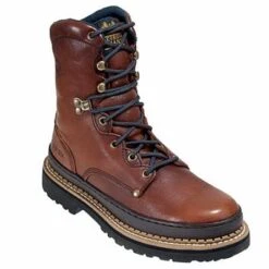 Georgia Boots: Men's Brown G8274 8 Inch Slip Resistant Work Boots -Overlook Boots shop image 65630