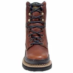 Georgia Boots: Men's Brown G8274 8 Inch Slip Resistant Work Boots -Overlook Boots shop image 65636