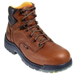 Timberland PRO Boots: Men's Brown 26063 TiTAN Safety Toe EH 6" Work Boots -Overlook Boots shop image 73516