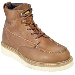 Wolverine Boots: Men's 8289 Steel Toe Wedge Sole Moc Toe Boots -Overlook Boots shop image 81633