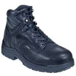Timberland PRO Boots: Men's TiTAN 26064 Black Alloy Toe EH Work Boots