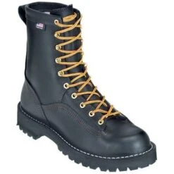 Danner Boots: Men's Black 14100 USA-Made Waterproof Rain Forest Boots -Overlook Boots shop image 82952