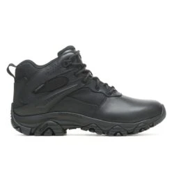 Merrell Boots: Men's J003917 Black Soft Toe Moab 3 Response Tactical Mid Waterproof Work Boot