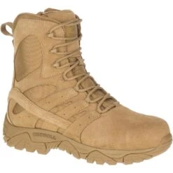 Merrell Boots: Unisex J099371 Tan Moab 2 Defense Composite Toe Side Zip Tactical Work Boot 13 Merrell Boots: Unisex J099371 Tan Moab 2 Defense Composite Toe Side Zip Tactical Work Boot -Overlook Boots shop j099371