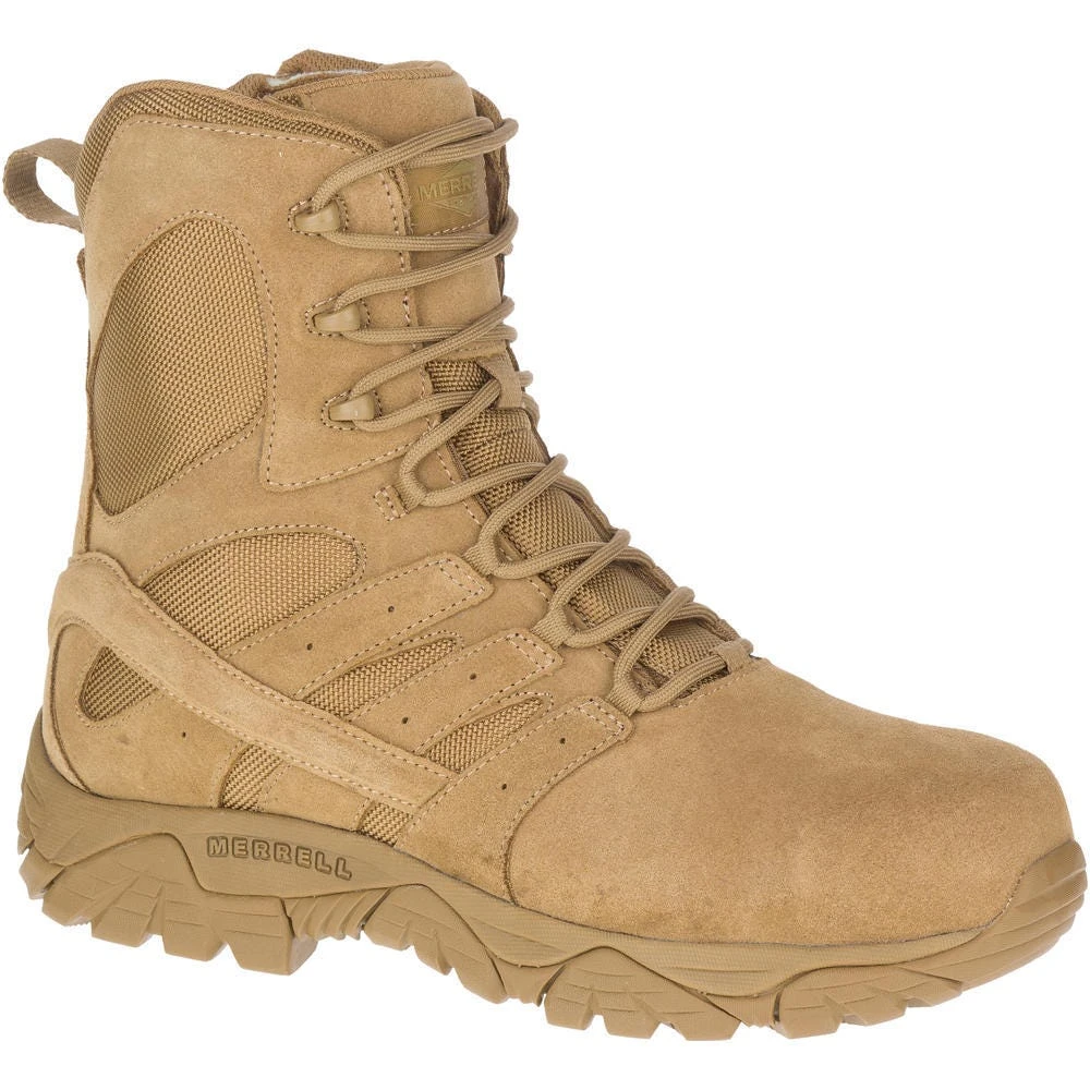Merrell Boots: Unisex J099371 Tan Moab 2 Defense Composite Toe Side Zip Tactical Work Boot 8 Merrell Boots: Unisex J099371 Tan Moab 2 Defense Composite Toe Side Zip Tactical Work Boot - Image 6