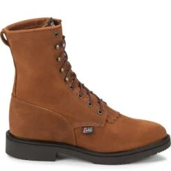 Justin Boots: Men's 760 USA Made 8 Inch EH Work Boots -Overlook Boots shop jst 004 760edit