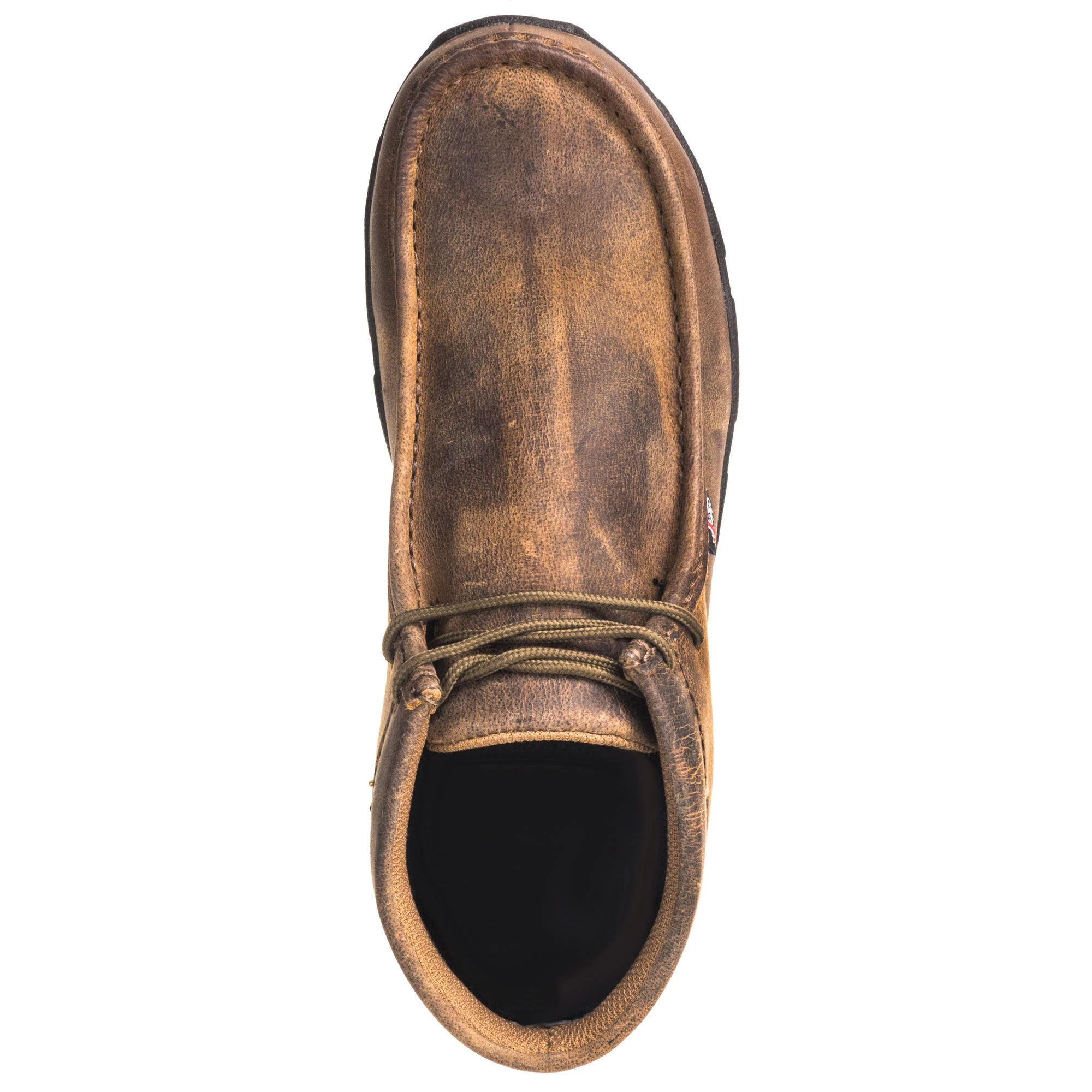 Justin Boots: Men's 235 Dark Brown Steel Moc Toe EH Work Boots 4 Justin Boots: Men's 235 Dark Brown Steel Moc Toe EH Work Boots - Image 2