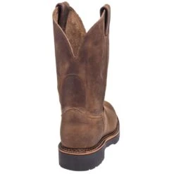 Justin Boots: Men's 4440 Gaucho Brown EH Wellington Boots -Overlook Boots shop justin 4440 b 01