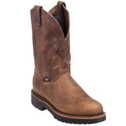Justin Boots: Men's 4440 Gaucho Brown EH Wellington Boots -Overlook Boots shop justin 4440 p 01