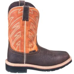 Justin Boots: Men's SE4561 Steel Toe EH Stampede Cowboy Work Boots -Overlook Boots shop justin 4561 090 o 01