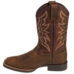 Justin Boots: Men's 7222 Dark Brown 11-Inch Chet Cowboy Boots -Overlook Boots shop justin 7222 i 01
