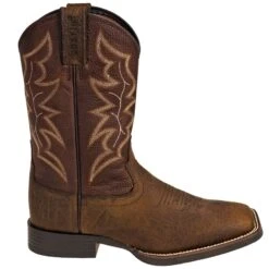 Justin Boots: Men's 7222 Dark Brown 11-Inch Chet Cowboy Boots -Overlook Boots shop justin 7222 o 01