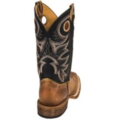 Justin Boots: BR740 Men's Brown Leather Caddo Cowboy Boots -Overlook Boots shop justin br740 b 01