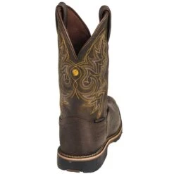 Justin Boots: Brown GR9050 Men's Waterproof George Strait Fireman Cowboy Boots -Overlook Boots shop justin gs9050 b 01