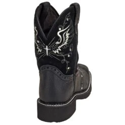 Justin Boots: Women's GY9977 Black Rhinestone Mandra 8-Inch Cowboy Boots -Overlook Boots shop justin l9977 b 01
