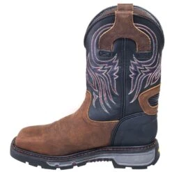 Justin Boots: Men's WK2104 Steel Toe EH Cowboy Work Boots -Overlook Boots shop justin wk2104 i 01