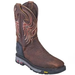 Justin Boots: Men's WK2111 Square Steel Toe Waterproof Commander X5 Pull-On Work Boots 11 Justin Boots: Men's WK2111 Square Steel Toe Waterproof Commander X5 Pull-On Work Boots -Overlook Boots shop justin wk2111 p 01