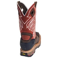 Justin Boots: Men's WK2115 Waterproof Steel Toe EH Dark Chestnut Pull-On Boots 15 Justin Boots: Men's WK2115 Waterproof Steel Toe EH Dark Chestnut Pull-On Boots -Overlook Boots shop justin wk2115 b 01