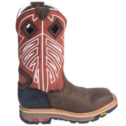 Justin Boots: Men's WK2115 Waterproof Steel Toe EH Dark Chestnut Pull-On Boots 12 Justin Boots: Men's WK2115 Waterproof Steel Toe EH Dark Chestnut Pull-On Boots -Overlook Boots shop justin wk2115 o 01