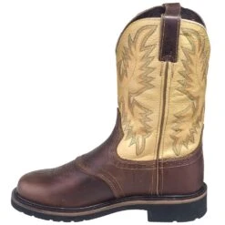 Justin Boots: Men's SE4660 Brown Stampede Cowboy Boots -Overlook Boots shop justin wk4660 080 i 01