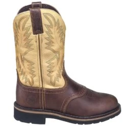 Justin Boots: Men's SE4660 Brown Stampede Cowboy Boots -Overlook Boots shop justin wk4660 080 o 01