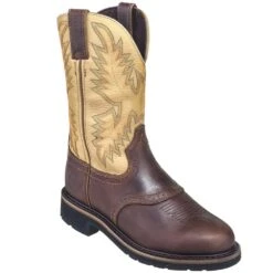 Justin Boots: Men's SE4660 Brown Stampede Cowboy Boots -Overlook Boots shop justin wk4660 080 p 01