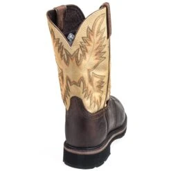 Justin Boots: Men's SE4661 Brown Stampede Steel Toe Cowboy Boots -Overlook Boots shop justin wk4661 b 01