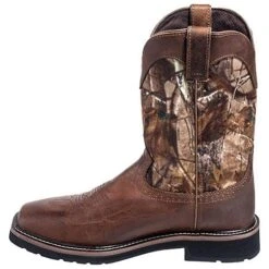 Justin Boots: Men's SE4676 RealTree Square Toe Cowboy Boots -Overlook Boots shop justin wk4676 i 01