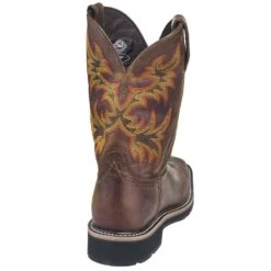 Justin Boots: Men's SE4681 Brown Square Toe Stampede Boots 15 Justin Boots: Men's SE4681 Brown Square Toe Stampede Boots -Overlook Boots shop justin wk4681 080 b 01