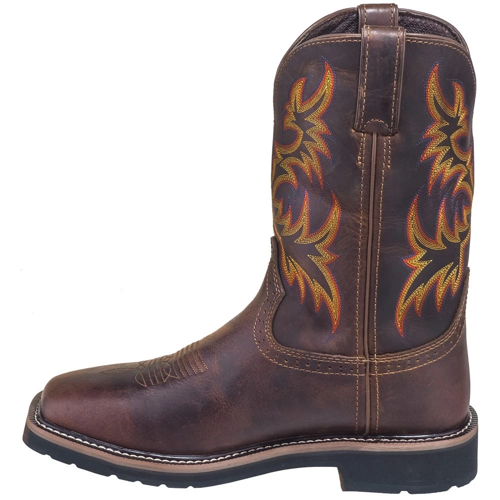 Justin Boots: Men's SE4689 Brown Waterproof Stampede Boots 7 Justin Boots: Men's SE4689 Brown Waterproof Stampede Boots - Image 5