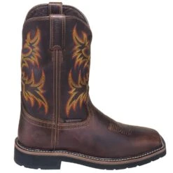 Justin Boots: Men's SE4689 Brown Waterproof Stampede Boots 12 Justin Boots: Men's SE4689 Brown Waterproof Stampede Boots -Overlook Boots shop justin wk4689 080 o 01