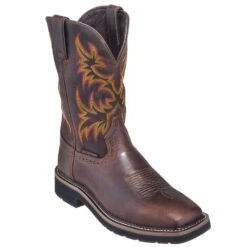 Justin Boots: Men's SE4689 Brown Waterproof Stampede Boots 11 Justin Boots: Men's SE4689 Brown Waterproof Stampede Boots -Overlook Boots shop justin wk4689 080 p 01