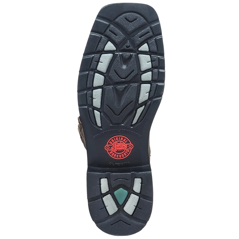 Justin Boots: Men's SE4689 Brown Waterproof Stampede Boots 3 Justin Boots: Men's SE4689 Brown Waterproof Stampede Boots