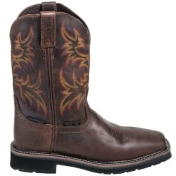 Justin Boots: Men's Steel Toe SE4690 Waterproof Stampede Work Boots -Overlook Boots shop justin wk4690 o 01