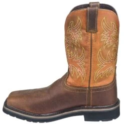 Justin Boots: Men's SE4812 Tan Composite Toe EH Non-Metallic Stampede Work Boots 13 Justin Boots: Men's SE4812 Tan Composite Toe EH Non-Metallic Stampede Work Boots -Overlook Boots shop justin wk4812 090 i 01