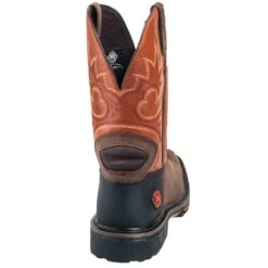 Justin Boots: Men's SE4944 Two Tone Leather EH Cowboy Work Boots -Overlook Boots shop justin wk4944 090 b 01