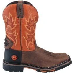 Justin Boots: Men's SE4944 Two Tone Leather EH Cowboy Work Boots -Overlook Boots shop justin wk4944 090 o 01