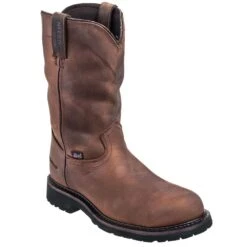 Justin Boots: Men's Steel Toe SE4961 Waterproof EH Wyoming Cowboy Boots -Overlook Boots shop justin wk4961 p 01