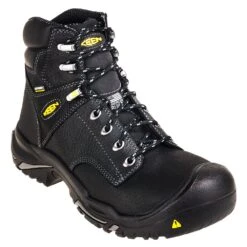 KEEN Utility Boots: Men's 1016778 Black 6-Inch Steel Toe EH Waterproof Mt. Vernon Work Boots