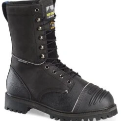 Matterhorn Boots: Men's MT903 Black 10" Waterproof Internal Metguard Work Boot