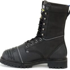 Matterhorn Boots: Men's MT903 Black 10" Waterproof Internal Metguard Work Boot -Overlook Boots shop mt903 500xauto instep