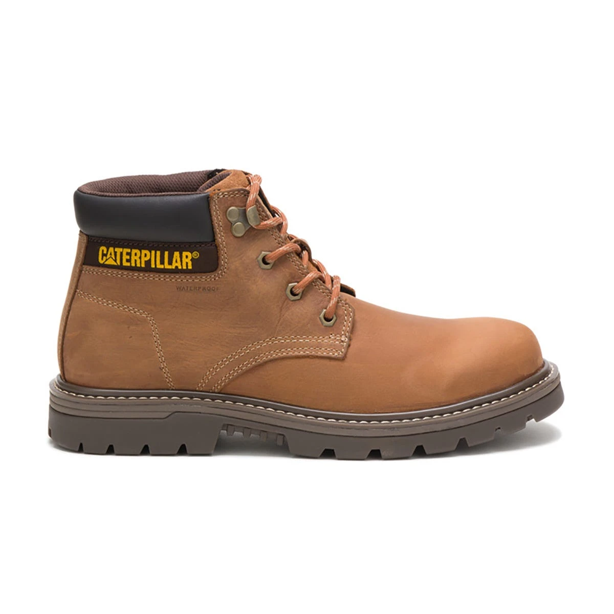 Caterpillar Boots: Men's P51032 Brown Outbase Waterproof Work Boot 4 Caterpillar Boots: Men's P51032 Brown Outbase Waterproof Work Boot - Image 2