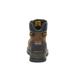 Caterpillar Boots: Men's P90991 Dark Brown 6" Waterproof Composite Toe Boots -Overlook Boots shop p90991 5